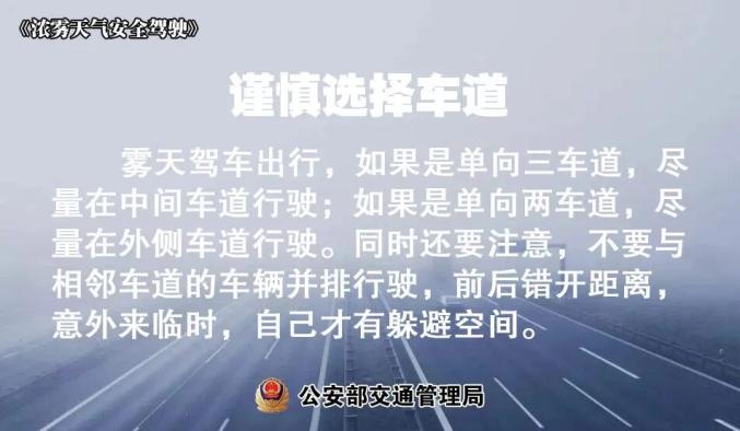 霧天安全行車_大霧天氣駕駛技巧_出行提示