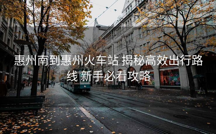 惠州南到惠州火車站 揭秘高效出行路線 新手必看攻略