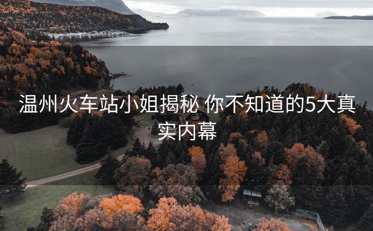 溫州火車站小姐揭秘 你不知道的5大真實(shí)內(nèi)幕