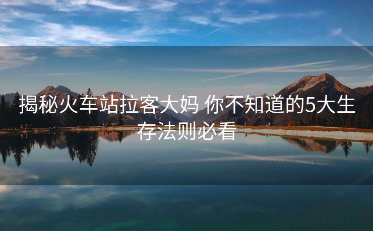 揭秘火車(chē)站拉客大媽 你不知道的5大生存法則必看